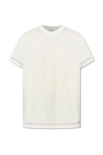 Burberry T-shirt With A Patch In White