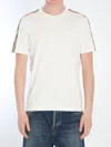 Burberry T-shirt With Check Details In White