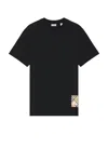 Burberry Mens Black Logo-patch Regular-fit Cotton-jersey T-shirt In Black