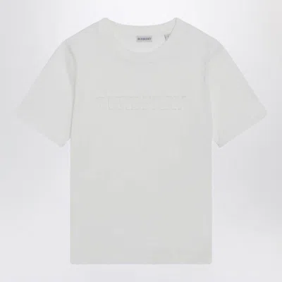 Burberry Logo-embroidered Short-sleeved T-shirt In Brown