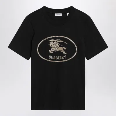 Burberry T-shirt With Equestrian Knight Design