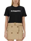 Burberry Black T-shirt With Bold Logo Design