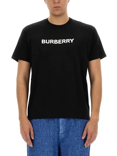 Burberry T-shirt With Logo In Black