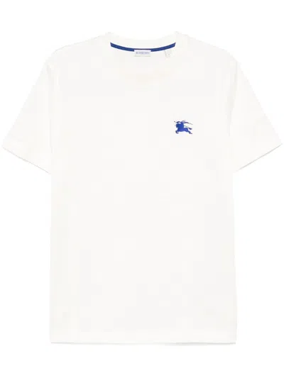 Burberry Men T-shirt With Logo In White