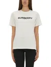 Burberry Logo-print Cotton T-shirt Clothing In White