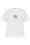 Burberry T-shirt With Print In White