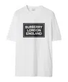 Burberry T-shirt With Round Neck And Short Sleeves In White