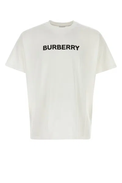 BURBERRY BURBERRY WHITE COTTON T-SHIRT