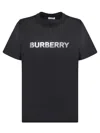 Burberry Black T-shirt With Bold Logo Design