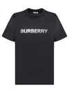 Burberry Black T-shirt With Bold Logo Design