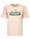Burberry Vibrant Floral Print Cotton T-shirt In Neutral