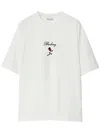 Burberry Crew Neck Floral Motif Short Sleeves T-shirt