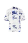 Burberry T-shirt With Ekd T-shirts White In White