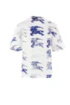 Burberry T-shirt With Ekd T-shirts White In White