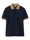 Burberry Men's Cotton Polo Shirts In Black