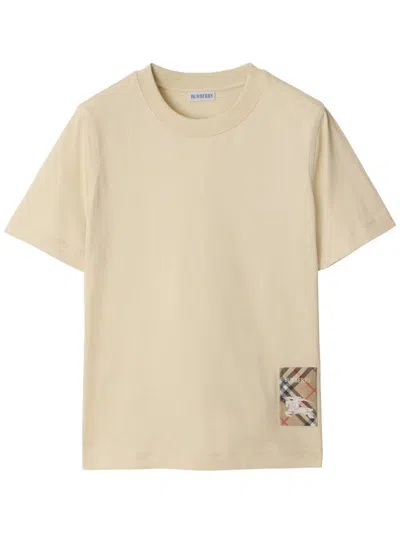Burberry T-shirts And Polos In Neutral