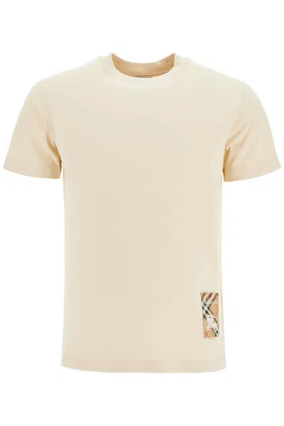 BURBERRY BURBERRY BEIGE COTTON T-SHIRT