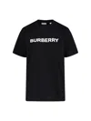 Burberry Black T-shirt With Bold Logo Design In Black