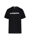Burberry Black T-shirt With Bold Logo Design In Black