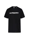 Burberry Black T-shirt With Bold Logo Design In Black