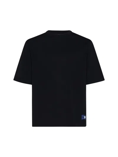 Burberry Equestrian Knight-patch Crewneck T-shirt In Black