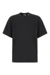 Burberry Tempah Embroidered Logo Cotton T-shirt In Black