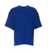 Burberry Ekd-motif Towelling T-shirt In Blue
