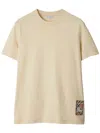 Burberry Beige Cotton T-shirt In Nutmeg