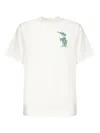 Burberry White T-shirt With Equestrian Knight Logo Print On The Front In Cotton Man In White