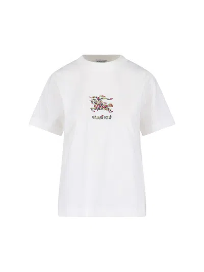 Burberry T-shirts And Polos In White