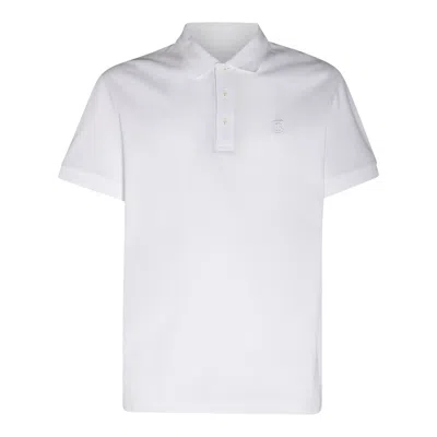 Burberry Eddie Shirt With Short Sleeves And Collar In White