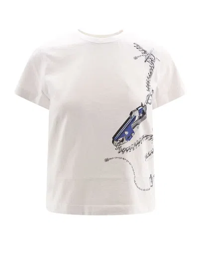 Burberry T-shirts And Polos In White+blue