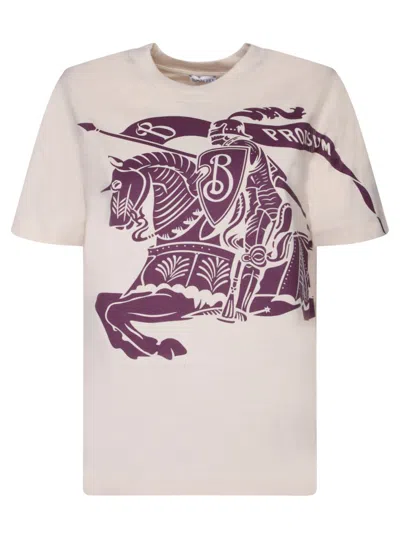 Burberry T-shirts In Purple