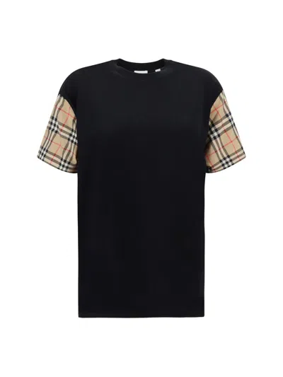 Burberry Oversize Cotton T-shirt In Black