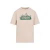 Burberry Soft Cotton T-shirt With Vibrant Floral Graphic In Brown