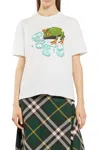 Burberry Frog Cotton T-shirt In White