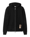 Burberry Classic Zip-up Black Sweatshirt With Pocket Design In Black