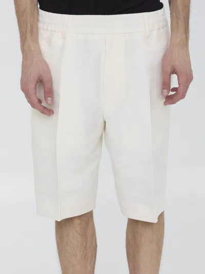 Burberry Tailored Bermuda Shorts In White
