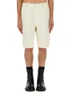 Burberry Tailored Bermuda Shorts In White