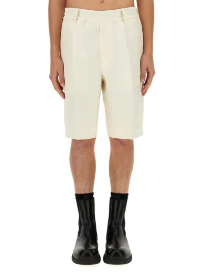 Burberry Tailored Bermuda Shorts In White