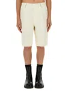 Burberry Tailored Bermuda Shorts In White