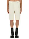 Burberry Tailored Canvas Shorts In White