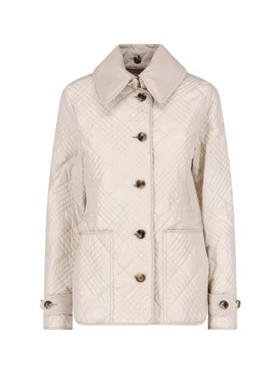 Burberry Tailored Mini Jacket In Neutral