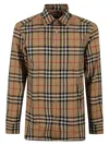 Burberry In Cotton With Vintage Check Pattern In Brown