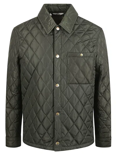 BURBERRY BURBERRY TAILORED QUILTED COAT WITH BUTTON-UP FRONT