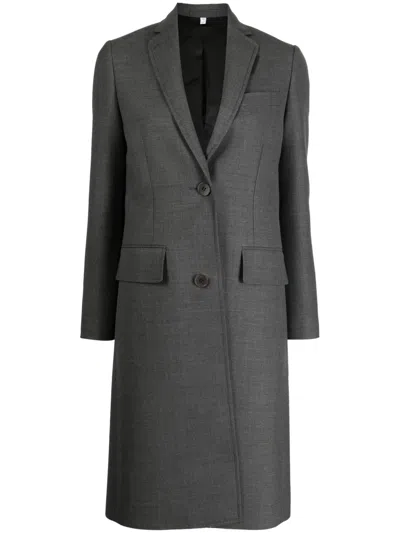 Burberry Tailored Single-breasted Coat In Grau