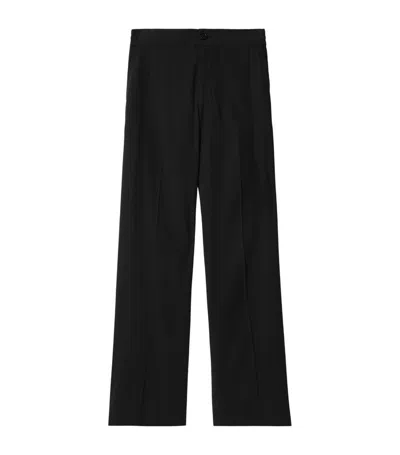 Burberry Tailored Straight-legtrousers In Black