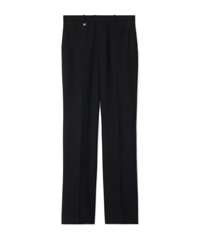Burberry Straight-leg Tailored Trousers In Grey