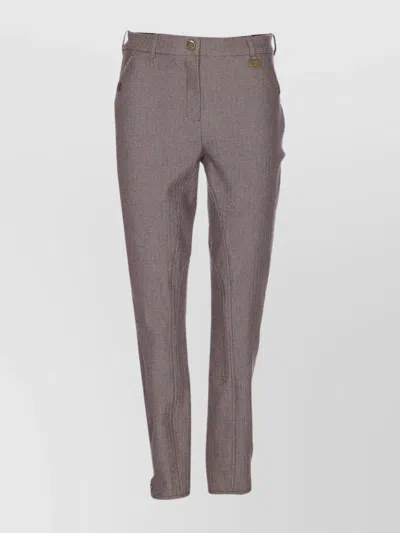 Burberry Tailored Trousers With Tapered Leg Design In Multi