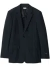 Burberry Tailored Wool Mohair Jacket For Men In Black